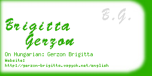 brigitta gerzon business card